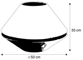 Dupla bársony lámpabúra zöld színben, arany belsővel