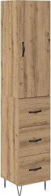 vidaXL Magasfiú fiókkal Artisan tölgy 34,5 x 34 x 90 cm Faanyag