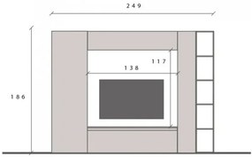 Infinity 2.0 5 db-os szett szürkésbarna / Cadiz tölgy