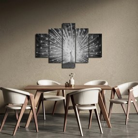 Kép - Fehér páva (150x105 cm)