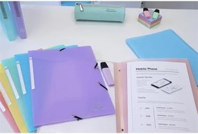 Gumis mappa, PP, A4, EXACOMPTA Chromaline Pastel, zöld (EX55173E)