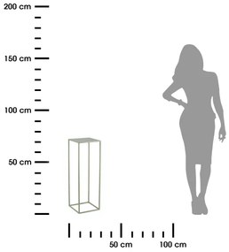 Virágállvány 70x24 cm sötétzöld