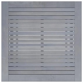 szürke tömör akácfa kerti étkezőasztal 88 x 88 x 74 cm