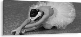 Kép - Balerina, fekete-fehér (120x50 cm)