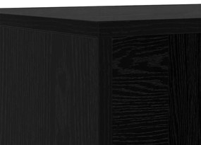 Cipő tárolópad polcokkal Musta tammi 102 x 35 x 35 cm Faanyag