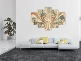 Kép - Örvények földszínekkel (150x105 cm)