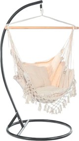 PALAK bézs függőszék fekete állvánnyal