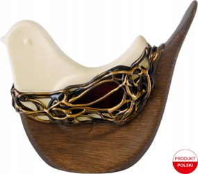 Madárka Lapos Kis Ólomüveg Ajándék