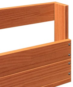 2 db viaszbarna tömör fenyőfa fali cipőtartó 59x8,5x23,5 cm