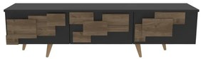 TV szekrény 3 D - Anthracite, Walnut
