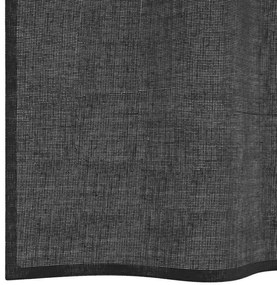 2 db fekete fátyolfüggönyök rojtokkal 140x225 cm