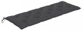 tömör tíkfa Batavia pad antracitszürke párnával 150 cm