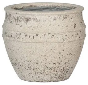 Pottery Pots Athena, krétafehér, többféle méretben – fazekas edények méretek: M: ⌀ 40,5 x 33 cm