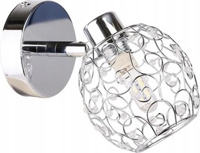 Fali lámpa Candellux átlátszó, ezüst G9 40 W