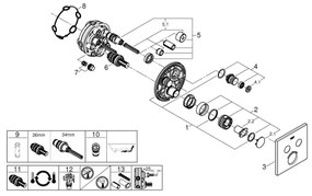 GROHE 29124A00 - termosztátos csaptelep GROHTHERM SMARTCONTROL grafit