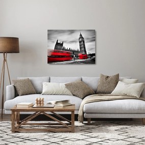 Kép - a Parlament londoni házai (üvegen) (70x50 cm)