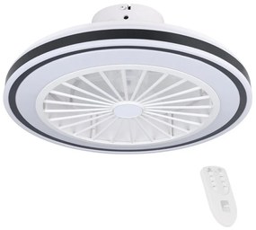 Eglo Eglo 35182-LED Dimmelhető mennyezeti ventilátor FRANA LED/25,5W/230V fehér/fekete + távirányító EG35182