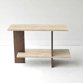Essenziale - Travertine, Walnut