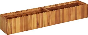 vidaXL tömör akácfa kerti magaságyás 150 x 30 x 25 cm