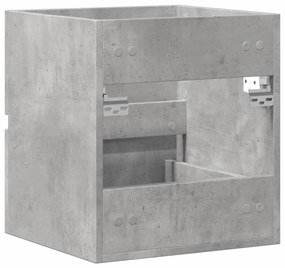 betonszürke szerelt fa mosdószekrény 41 x 38,5 x 45 cm