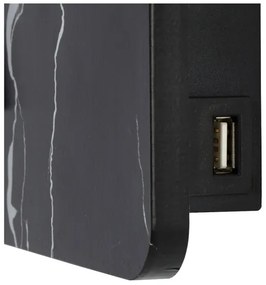 Lucide 77282/03/30 - LED Fali spotlámpa OREGON LED/4W/230V USB fekete