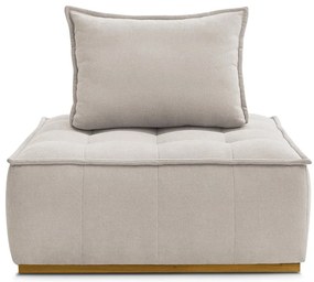 Bézs zsenília fotel Elisa – Bobochic Paris