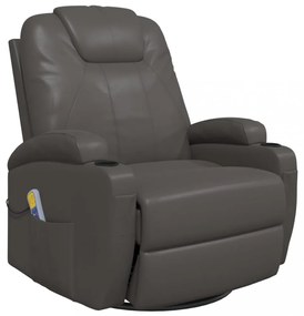 antracitszürke műbőr masszázshintaszék