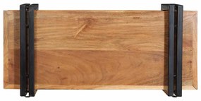 fali polc 70x33x35 cm tömör fa akácfa