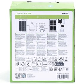 Aigostar - LED Napelemes csillár érzékelővel LED/35W/12V 3000 mAh 6500K átm. 10 cm