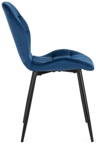 Sötétkék Bársony Étkezőszék. LUCKY