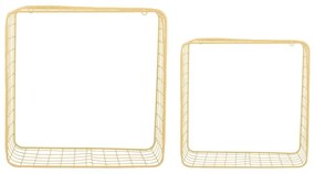 Világossárga acél polc készlet 2 db-os 35 cm Reja – PT LIVING