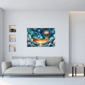 Kép - Repülés az éjjeli ég alatt (90x60 cm)