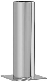 Kémény fej kiterjesztés Ezüst 26 x 26 x 50 cm Rozsdamentes acél