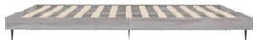 sonoma tölgyszínű szerelt fa ágykeret 200 x 200 cm