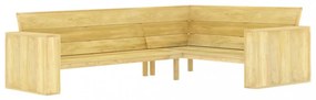 impregnált fenyőfa kerti sarokpad 239 cm