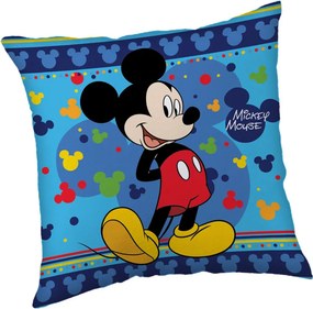 Disney Mickey Blue párna, díszpárna 40x40 cm