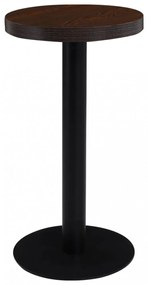 sötétbarna MDF bisztróasztal 40 cm