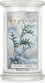 Winter Cypress Kringle Candle nagy gyertya két kanóccal (624g)