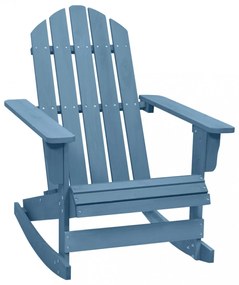 kék tömör fenyőfa kerti Adirondack hintaszék