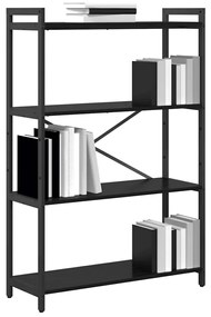 Könyvszekrény Musta tammi 80 x 30 x 118 cm Faanyag
