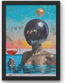 Poszter Futurisztikus Disco figura 50x70 cm