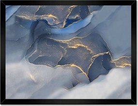 Poszterek keretben 40x30 Kék márvány