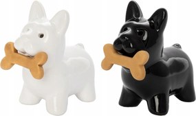 Kerámia kutya alakú só- és borsszóró 2 db