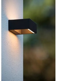 Lucide 28857/06/30 - LED kültéri fali lámpa GOA LED/6W/230V fekete IP54