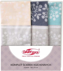 Pamut konyhai törlőkendő 50x70 konyhai szett Gyöngy mintás 3db