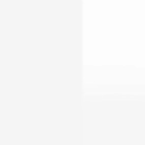 magasfényű fehér szerelt fa dohányzóasztal 55 x 55 x 36,5 cm