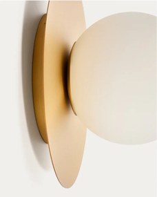 Fehér-aranyszínű fali lámpa ø 25 cm Brisia – Kave Home