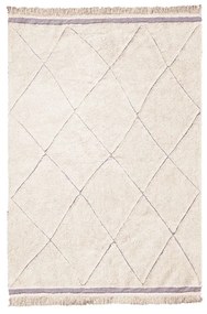 Krémszínű mosható kézi szövésű pamut szőnyeg 140x200 cm Bereber – Lorena Canals