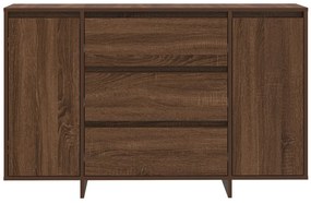Oldalszekrény Barna Tölgy 120x41x75 cm Műgyanta