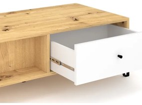 Dohányzóasztal SULA artisan tölgy/fehér